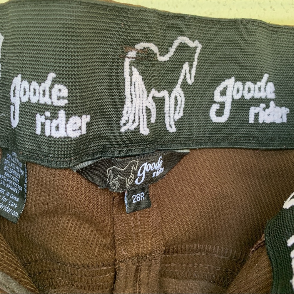 Goode Rider Equestrian britches. Excellent condition.Full seat size 28R